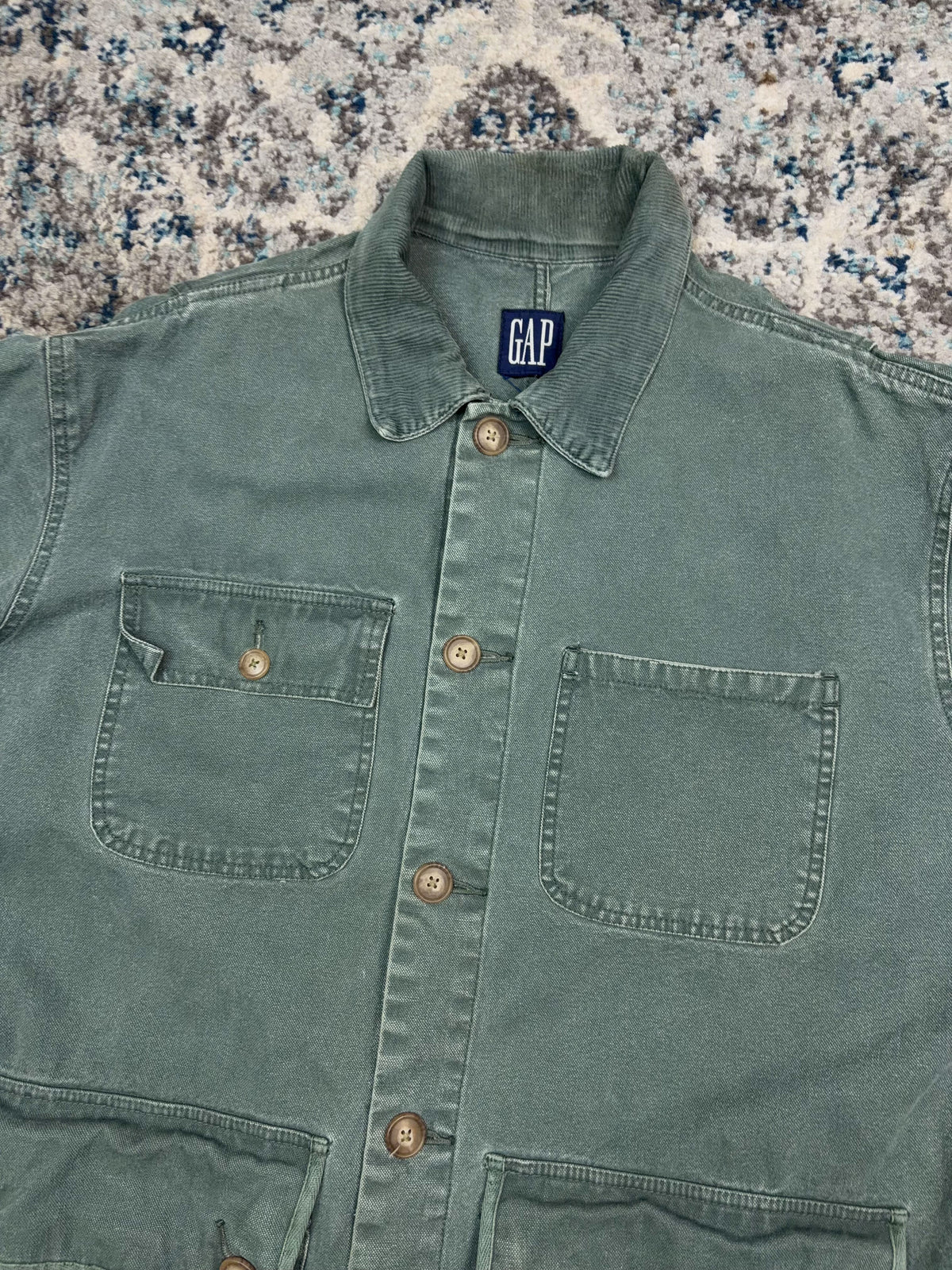 Vintage 90s Gap Canvas Workwear Style Chore Jacket Size XL