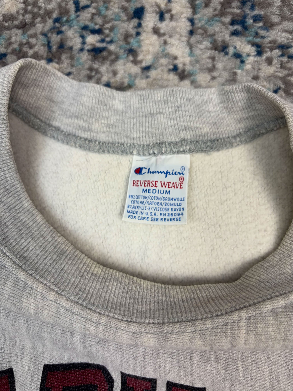 Vintage 90s Harvard Collegiate Arc Spellout Champion Reverse Weave Sweatshirt Size Medium