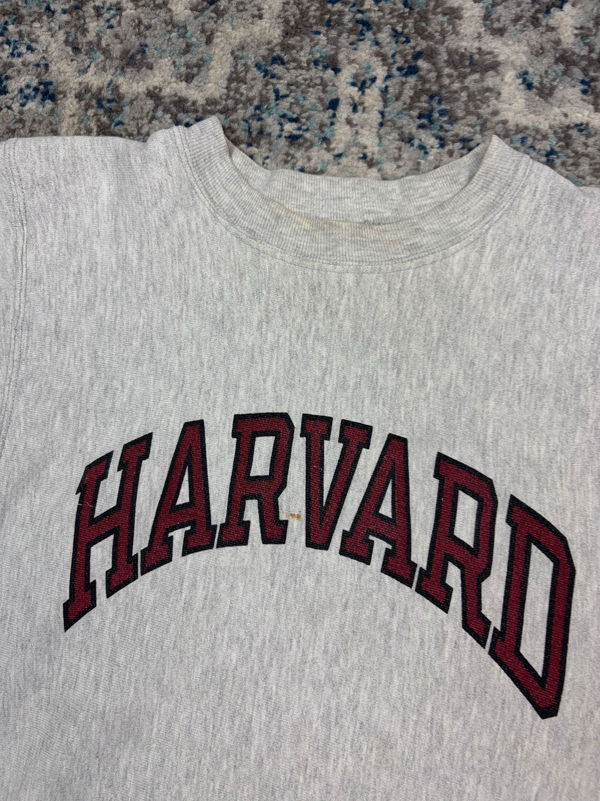 Vintage 90s Harvard Collegiate Arc Spellout Champion Reverse Weave Sweatshirt Size Medium