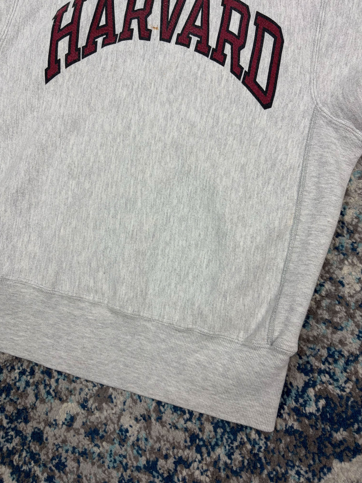Vintage 90s Harvard Collegiate Arc Spellout Champion Reverse Weave Sweatshirt Size Medium