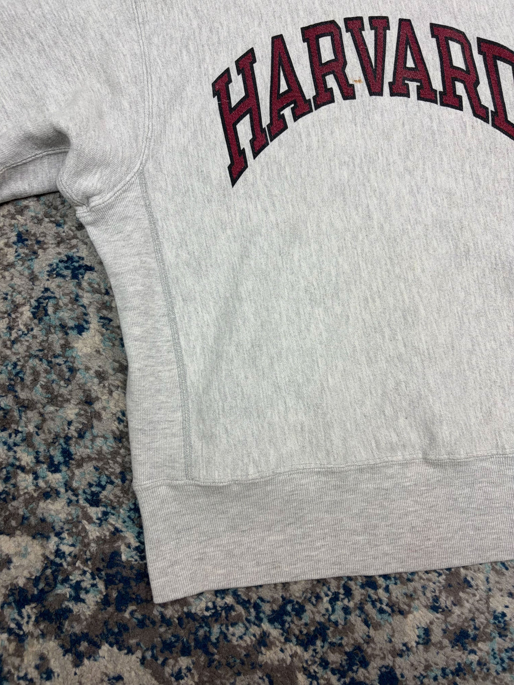 Vintage 90s Harvard Collegiate Arc Spellout Champion Reverse Weave Sweatshirt Size Medium