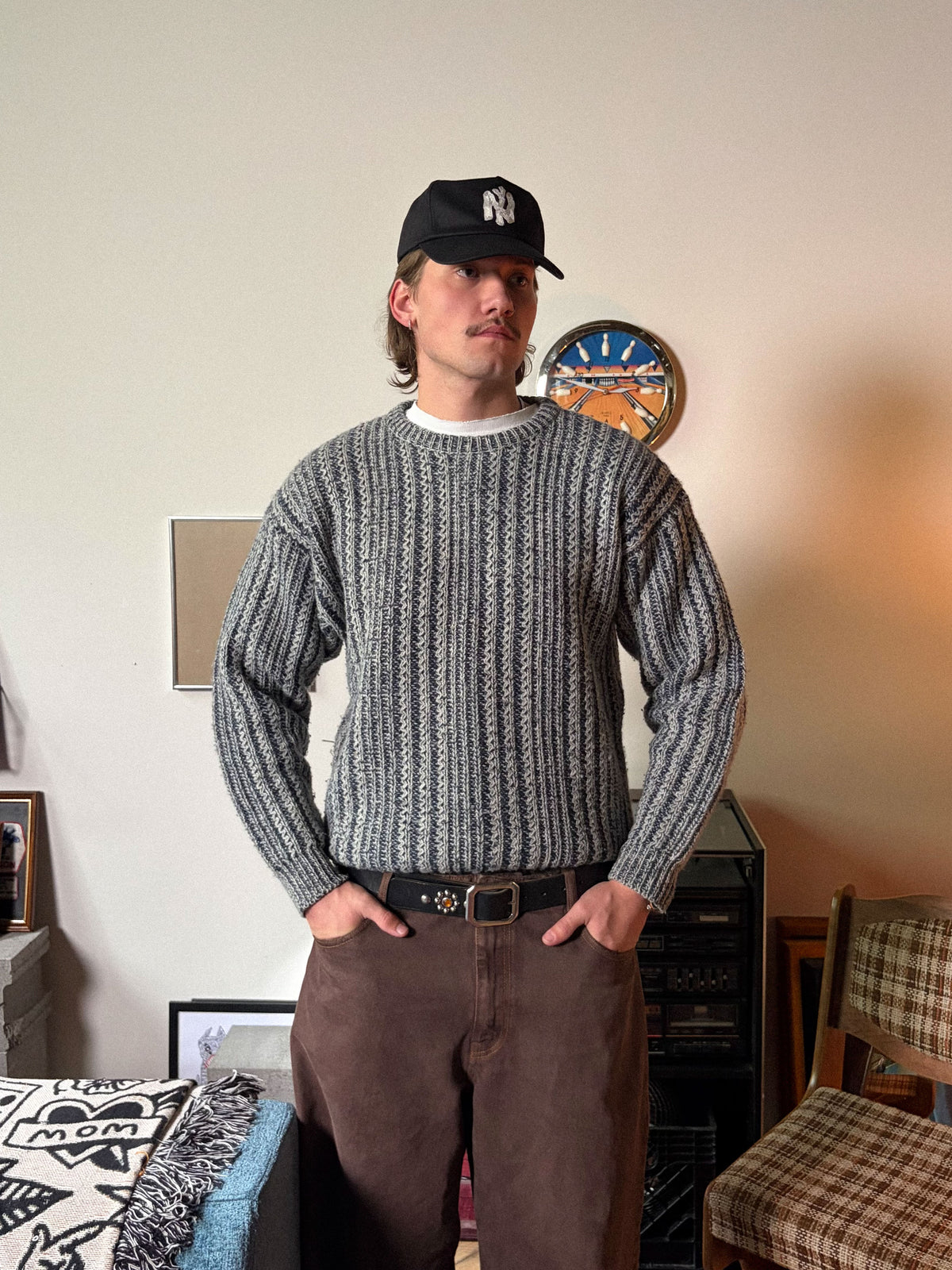 Vintage Woolrich Ribbed Pullover Knit Sweater Size Large