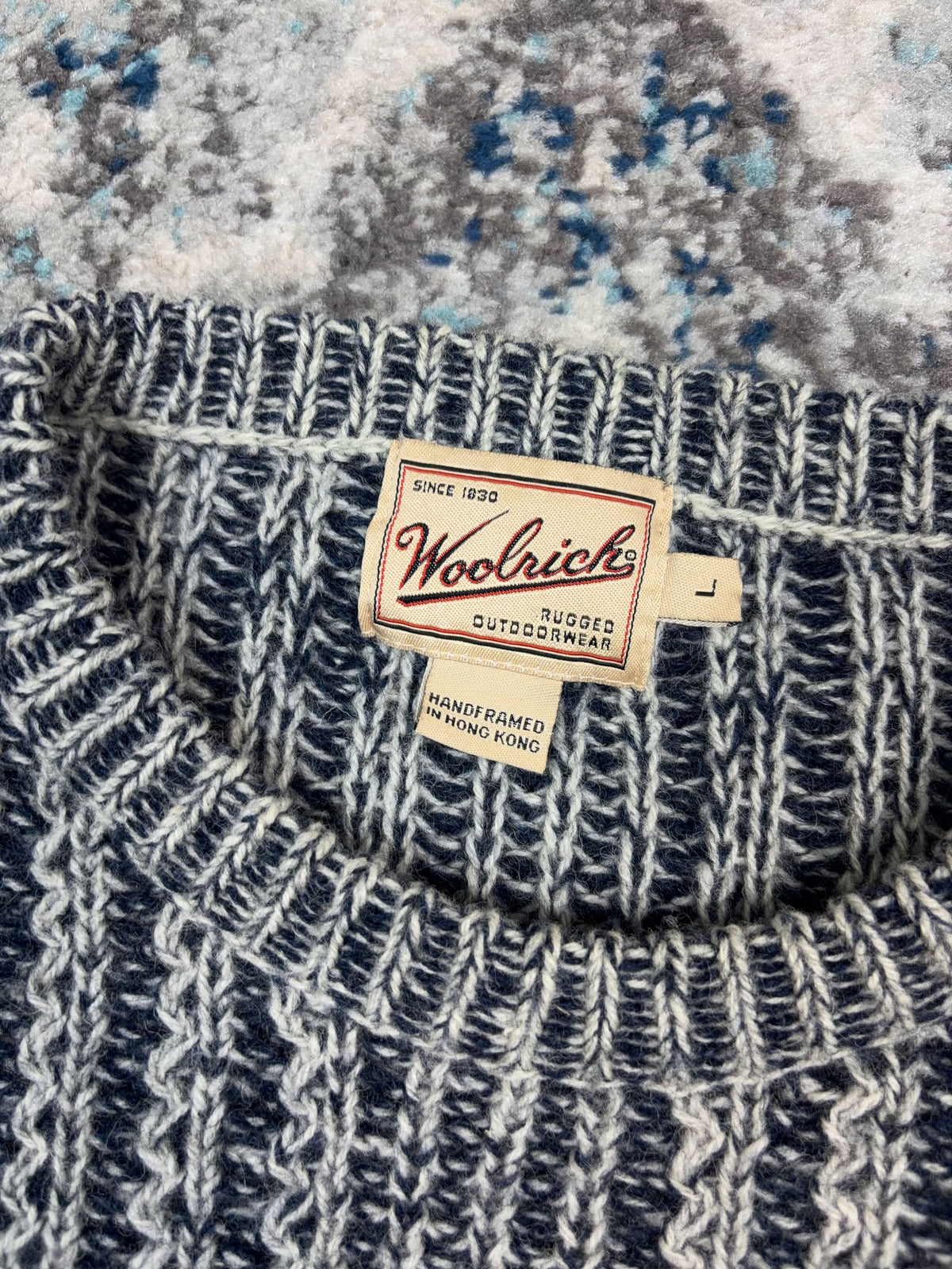 Vintage Woolrich Ribbed Pullover Knit Sweater Size Large