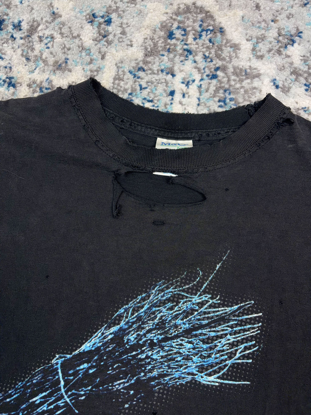 Vintage 2001 Led Zeppelin IV Rock Music Graphic Thrashed T-Shirt Size XL