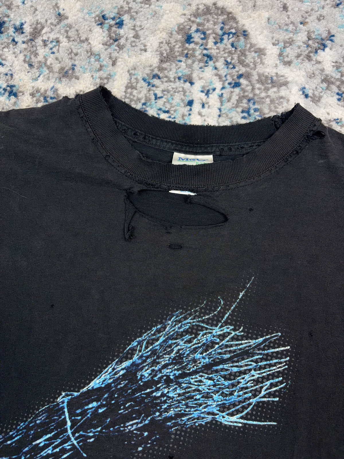 Vintage 2001 Led Zeppelin IV Rock Music Graphic Thrashed T-Shirt Size XL