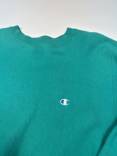 VTG 90s Champion Reverse Weave Embroidered Small C Sweatshirt Size Medium